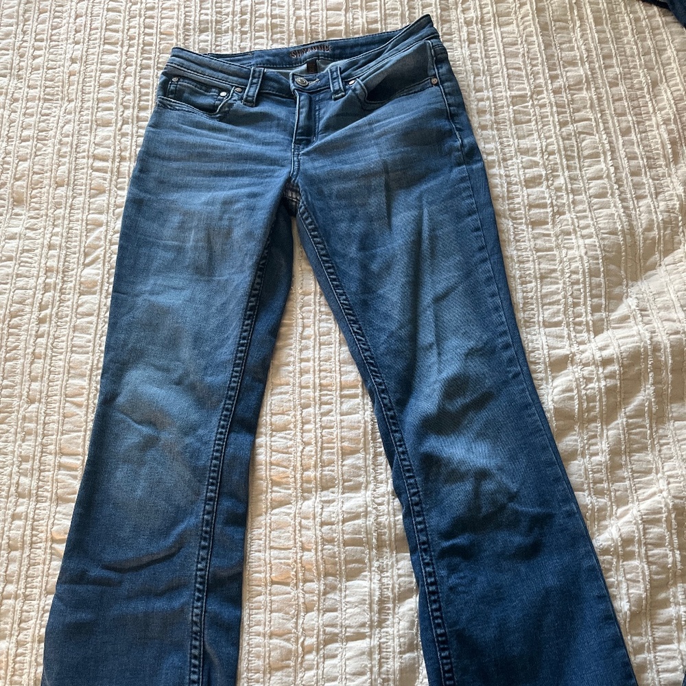 Denim boot cut jeans